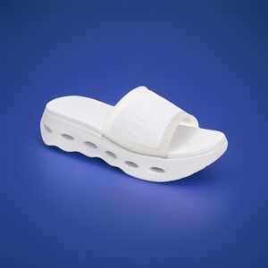 Hunter Women's size 6 Geneva White Slip-on Casual Sandals White/Clear 996